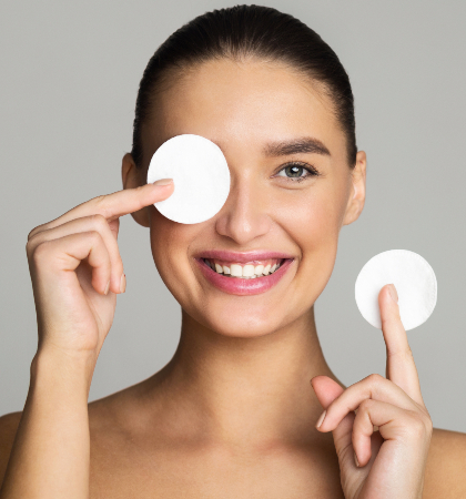 skin care girl removing makeup with cotton pads 2021 08 26 16 33 13 utc 1 Flawless 4 Ever